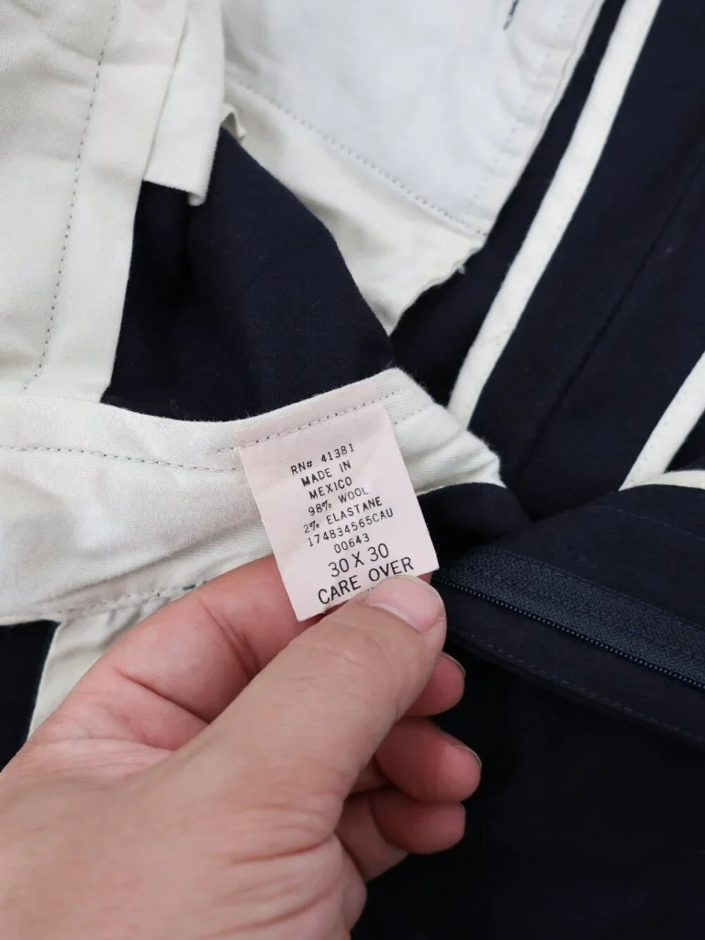 VTG Polo Ralph Lauren Dress Pant Mens 30 Straight Leg Pleated Wool Cuffed Blue